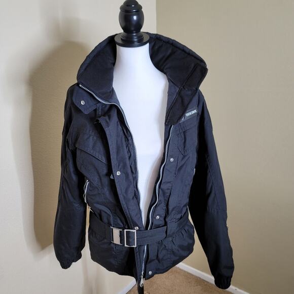 Vintage Descente Ski Jacket, Size 8US, Women's Coat, Black, Water-Resistant RARE - Picture 3 of 16